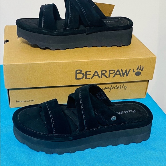 Shoes - BearPaw Sandals size 8. Color Black